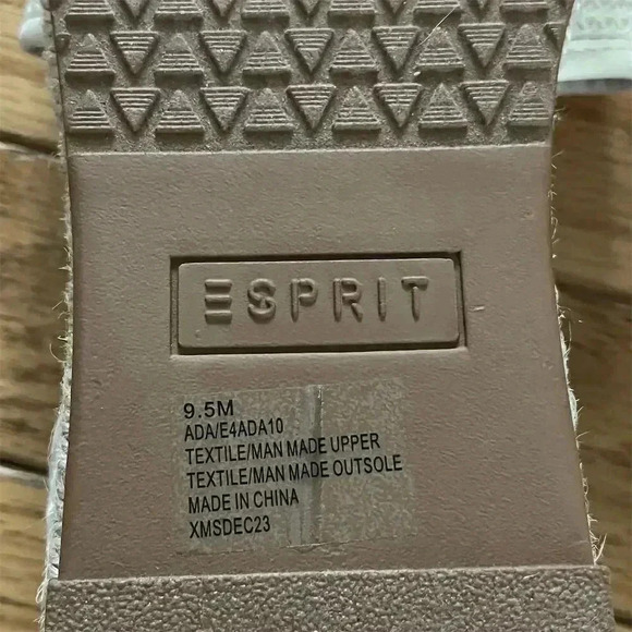 Esprit Women's Espadrille Sandals Cream Open Toe Size 9.5 Casual Summer - Picture 7 of 7